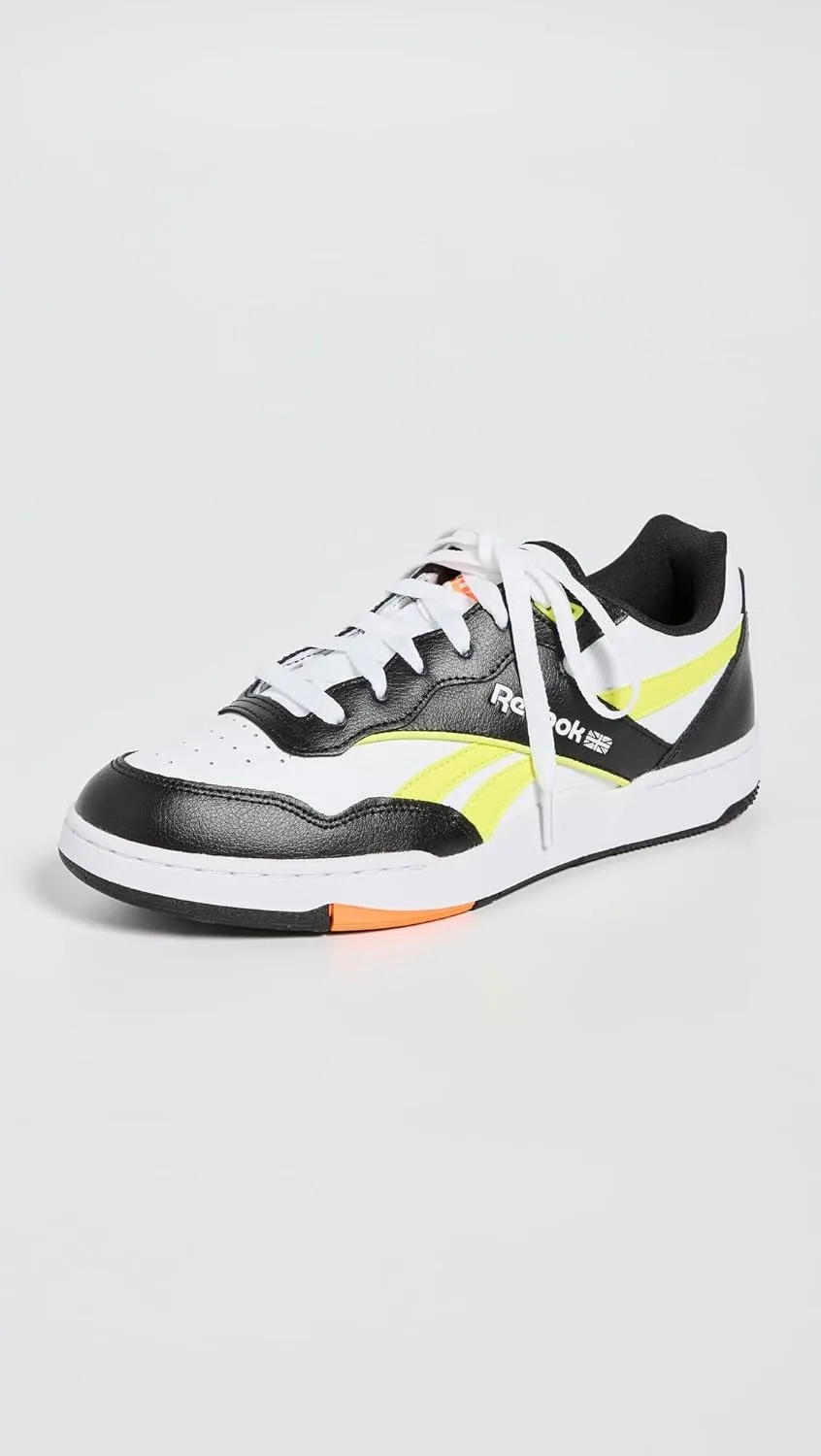 Мужские кроссовки Reebok Club C 85 Amazon Renewed, белый/черный/желтый — фото 3