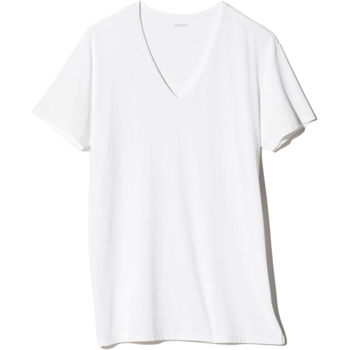 UNIQLO Футболка AIRism Mesh Series мужская белая — фото 3