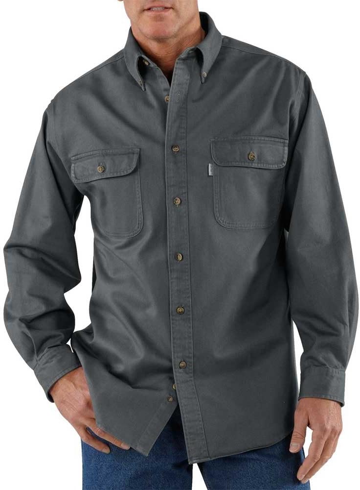 

Carhartt мужская рабочая рубашка Big & Tall Oakman, Gravel