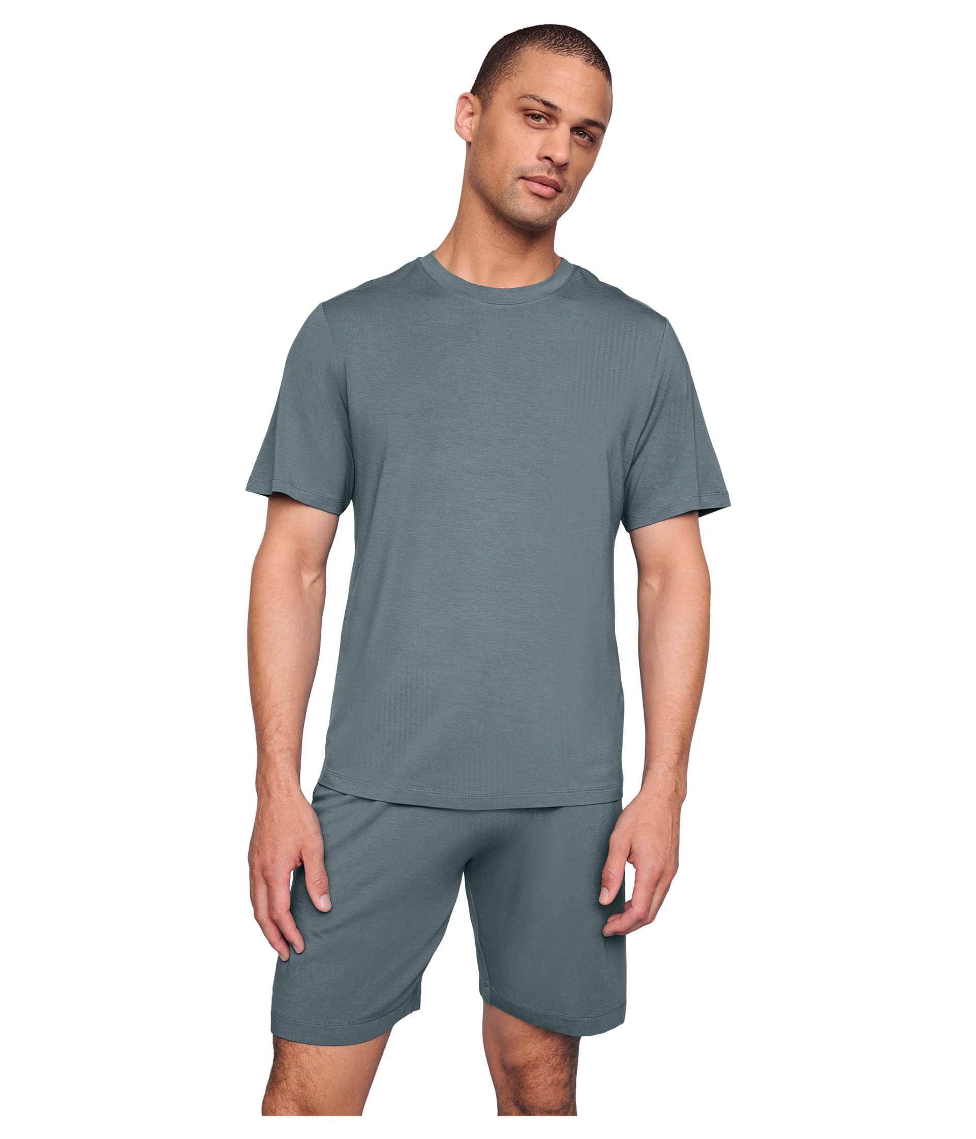 

Пижама Eberjey Henry Shorts Pj Set, цвет Stone Blue