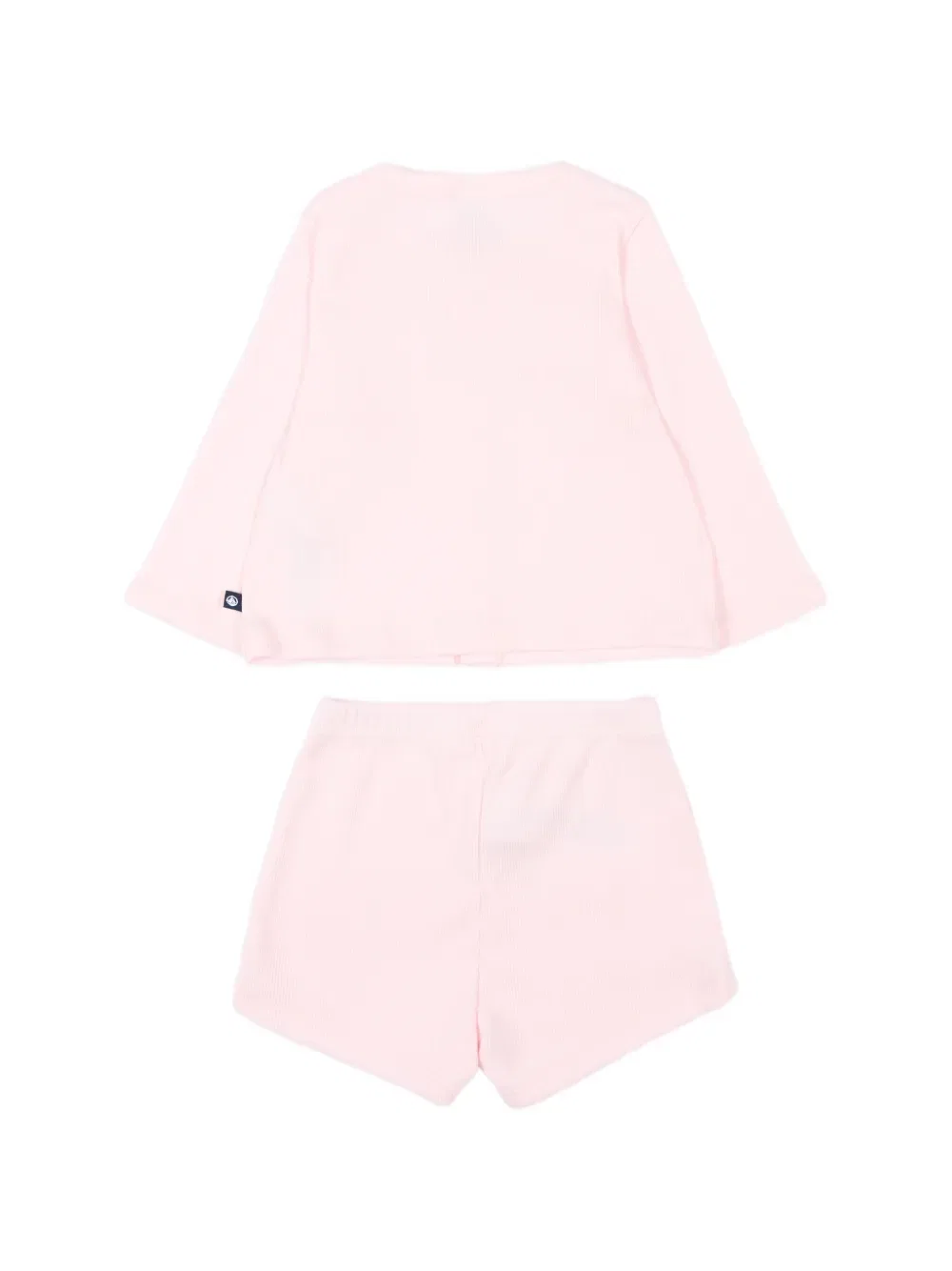Комплект из футболки и шорт (три штуки) Petit Bateau, розовый — фото 3
