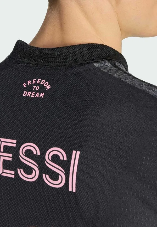 Футболка поло "интер майами" на выезде Adidas Performance, Black/Bliss Pink — фото 3