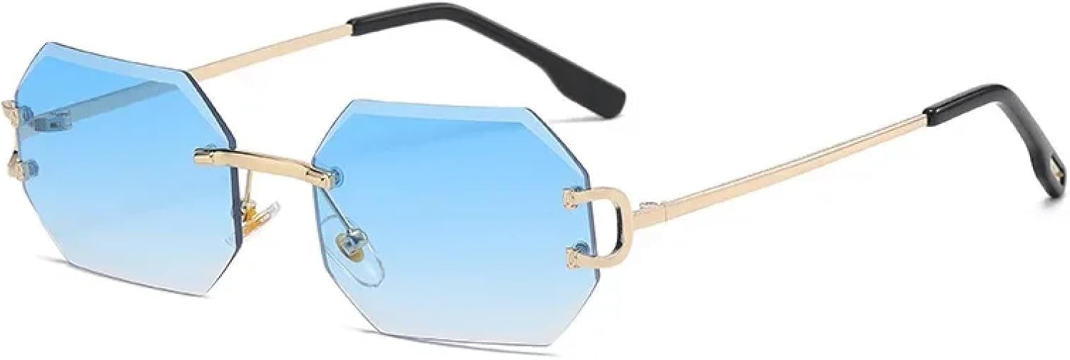 

Солнцезащитные очки с защитой от УФ-излучения UV400 | Без оправы, маленькая оправа | Для женщин и мужчин, для занятий спортом на открытом воздухе и вождения DSVIGF, 07