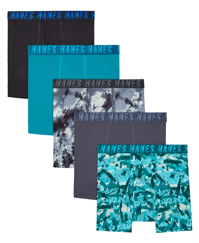 

Большие детские 5 штук Performance Stretch Briefs Hanes