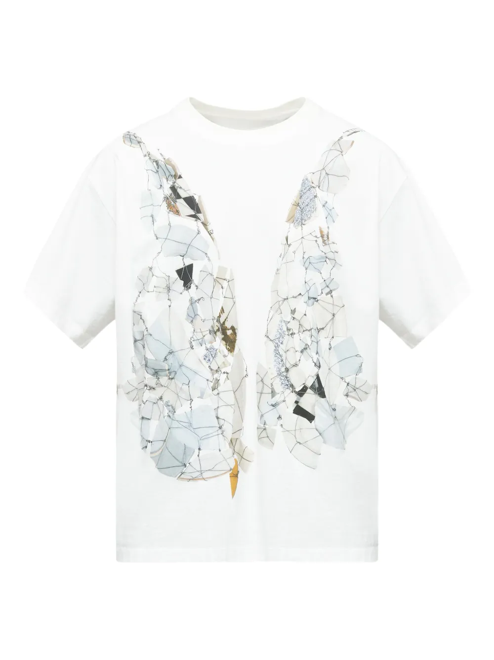 

Футболка с принтом MM6 Maison Margiela, белый