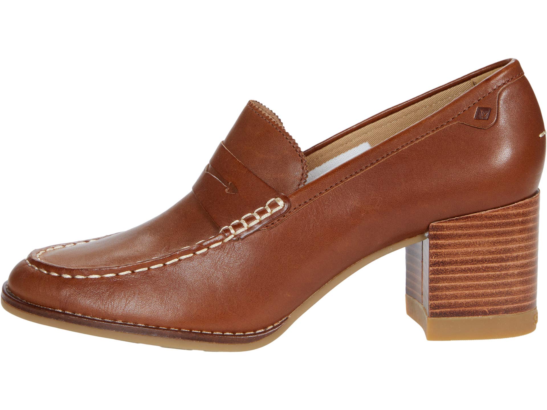 Лоферы Sperry Seaport Penny Heel Leather, желто-коричневый — фото 4