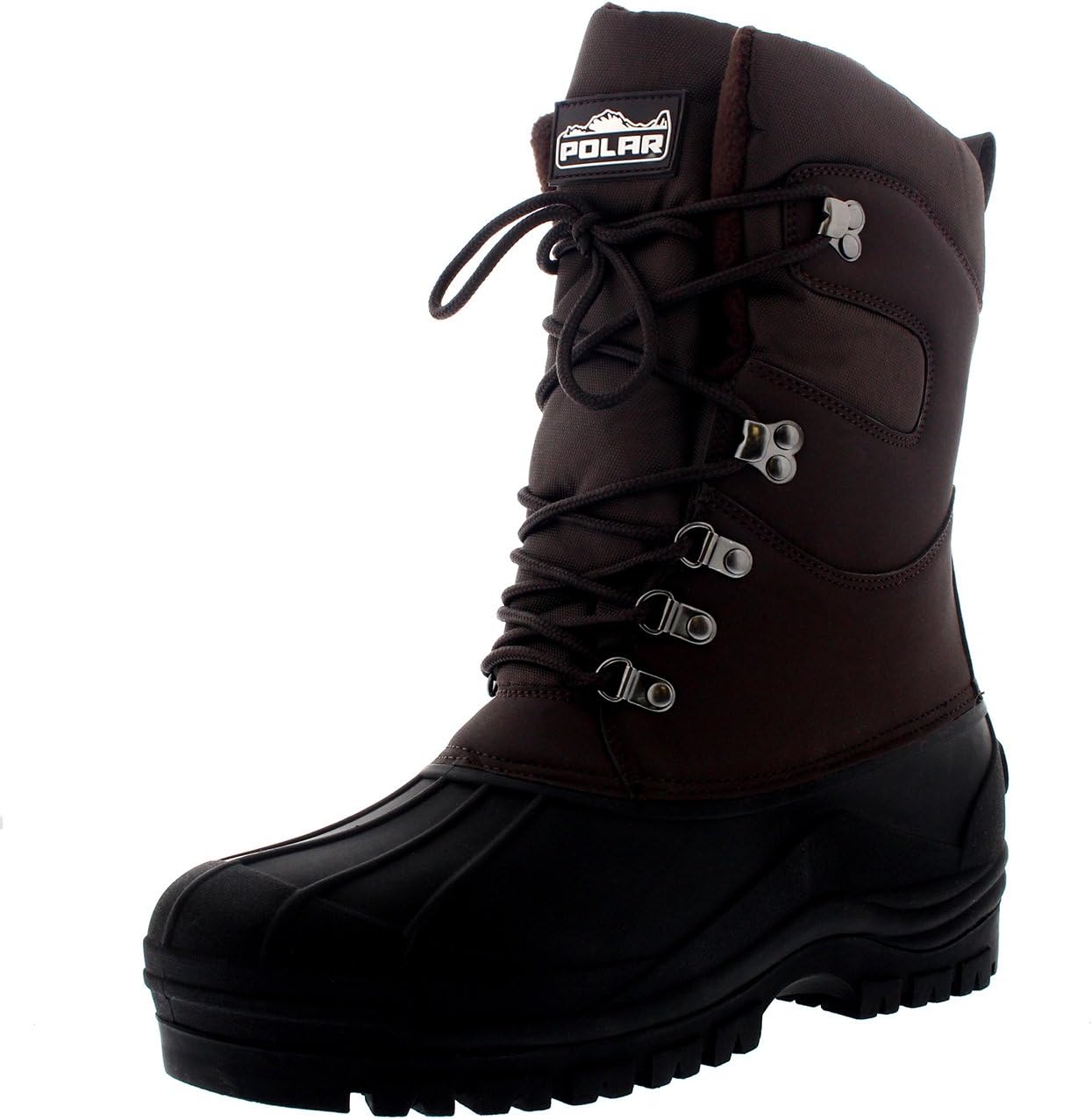 

Мужские зимние походные ботинки POLAR Mucker Duck Grafters водонепроницаемые термоботинки безопасные, коричневый