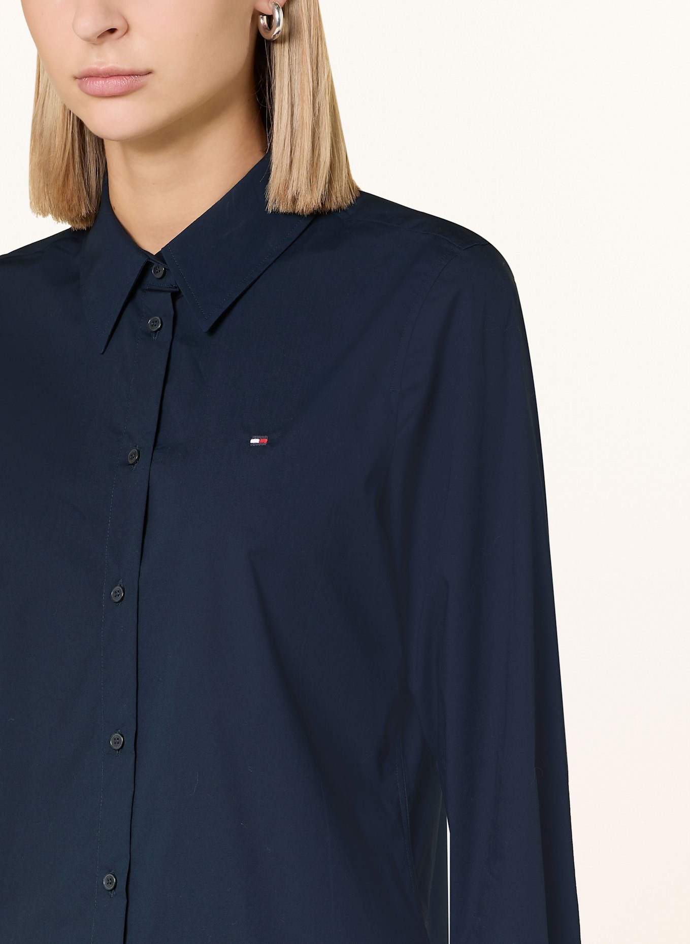 Рубашка блузка Tommy Hilfiger, синий — фото 4