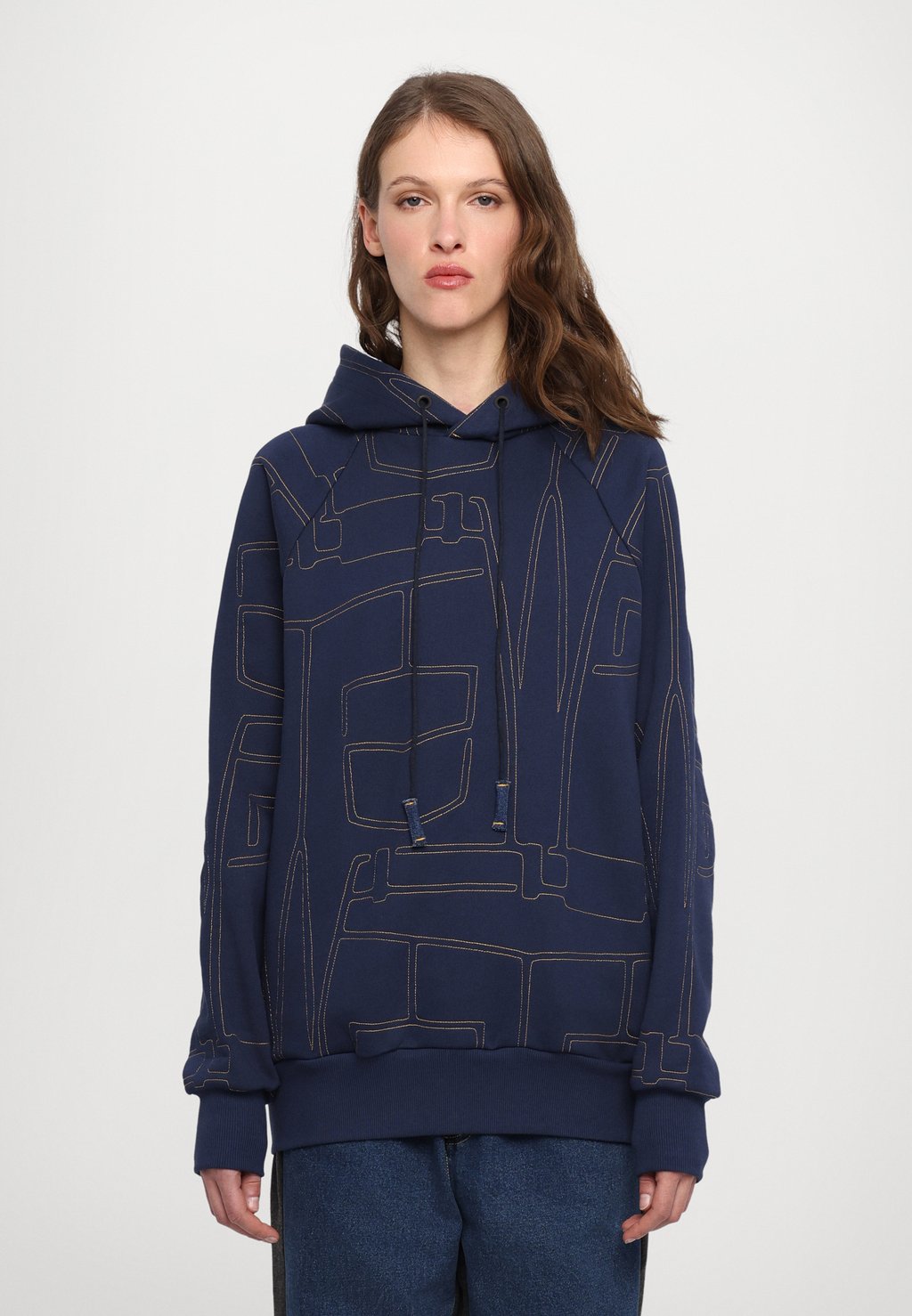 

Толстовка с капюшоном Sweatshirt Ksenia Schnaider, темно-синий