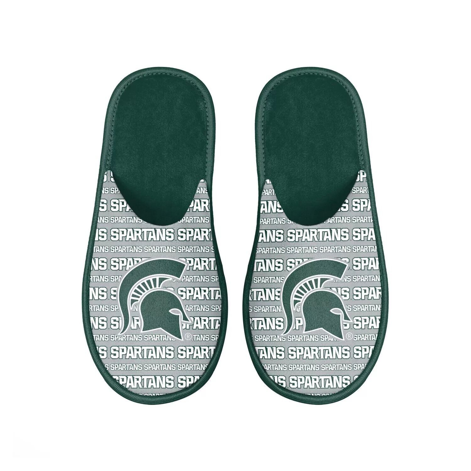 

Мужские шлепанцы с логотипом FOCO Michigan State Spartans Scuff