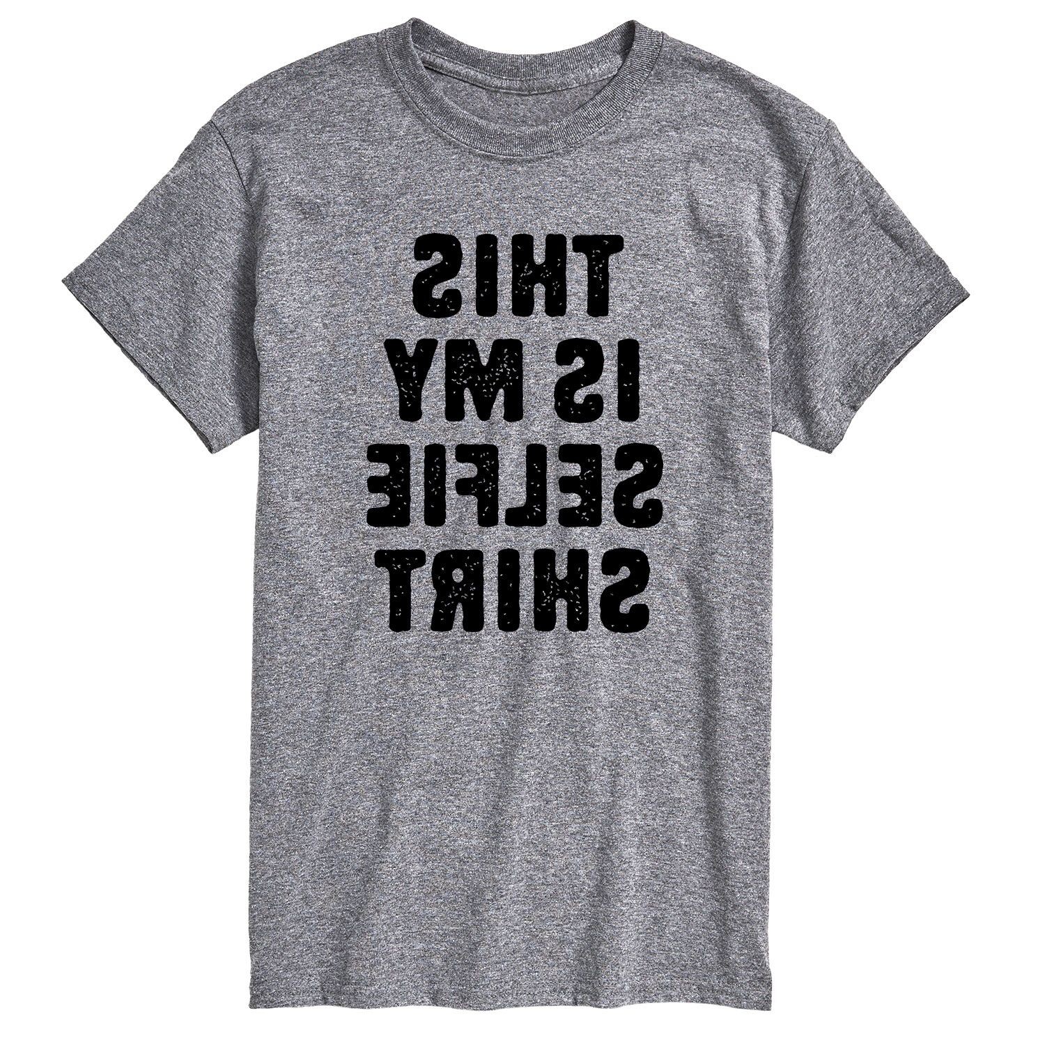 

Big & Tall This Is My Selfie Shirt Футболка с рисунком License, серый