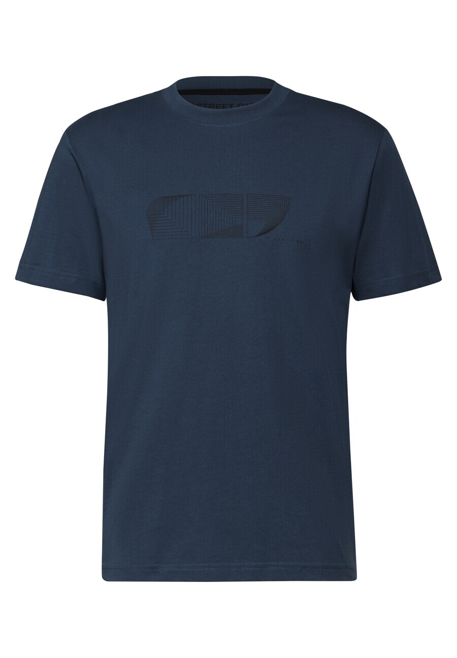 

Классическая футболка Street One MEN Shirt, коабльтовый синий