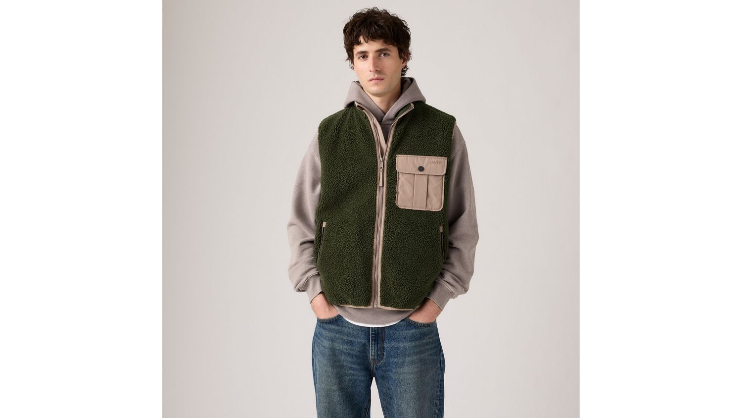 

Жилет Joonie Sherpa Levi's, Deep Depths - Green