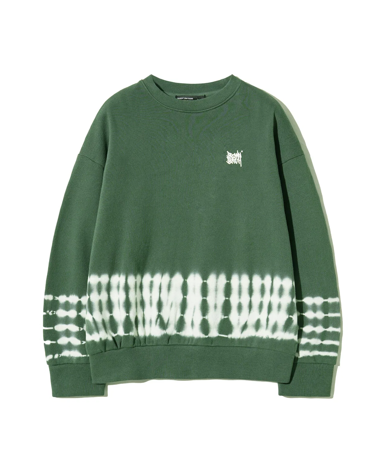Детский свитшот с пигментным окрашиванием Tag цвета хаки от Brownbreath Kids — фото 3
