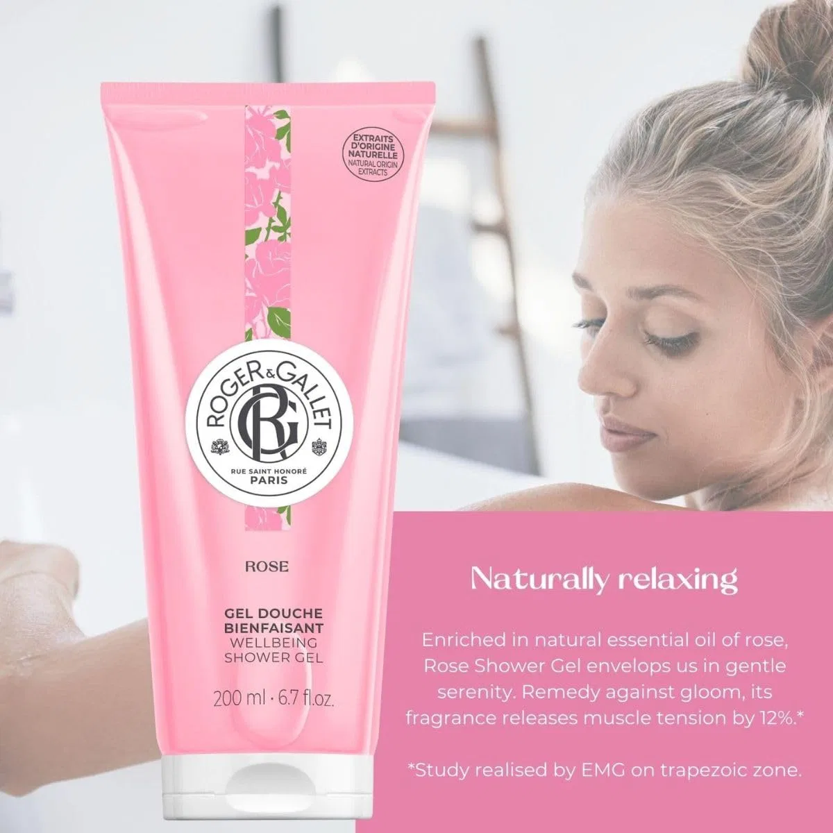 Успокаивающий гель для душа Roger&Gallet Rose с ароматом розы Roger & Gallet, Multi-Coloured — фото 4