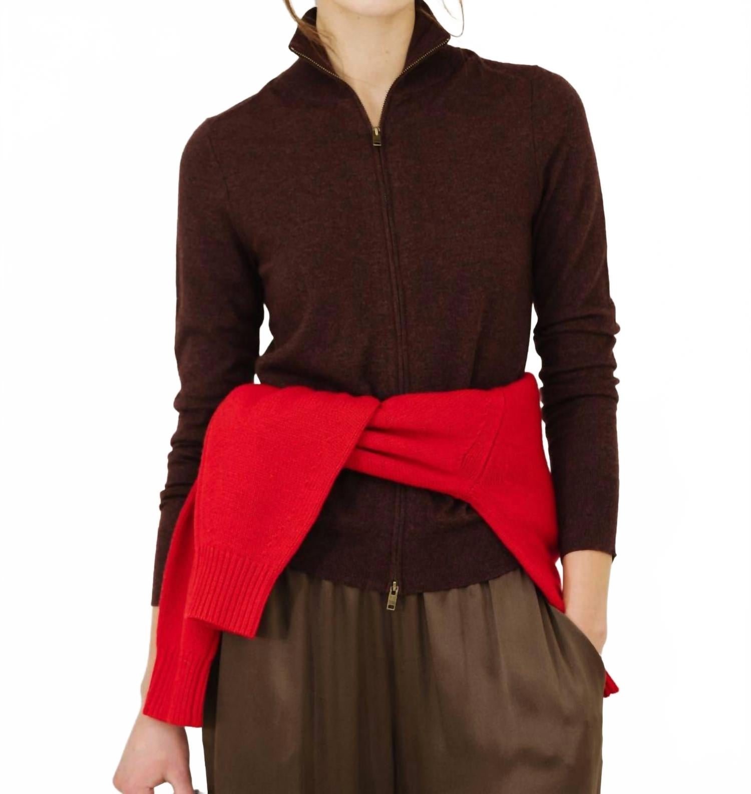 

Isabel Marant Куртка Cecile с двусторонней молнией, бордового цвета