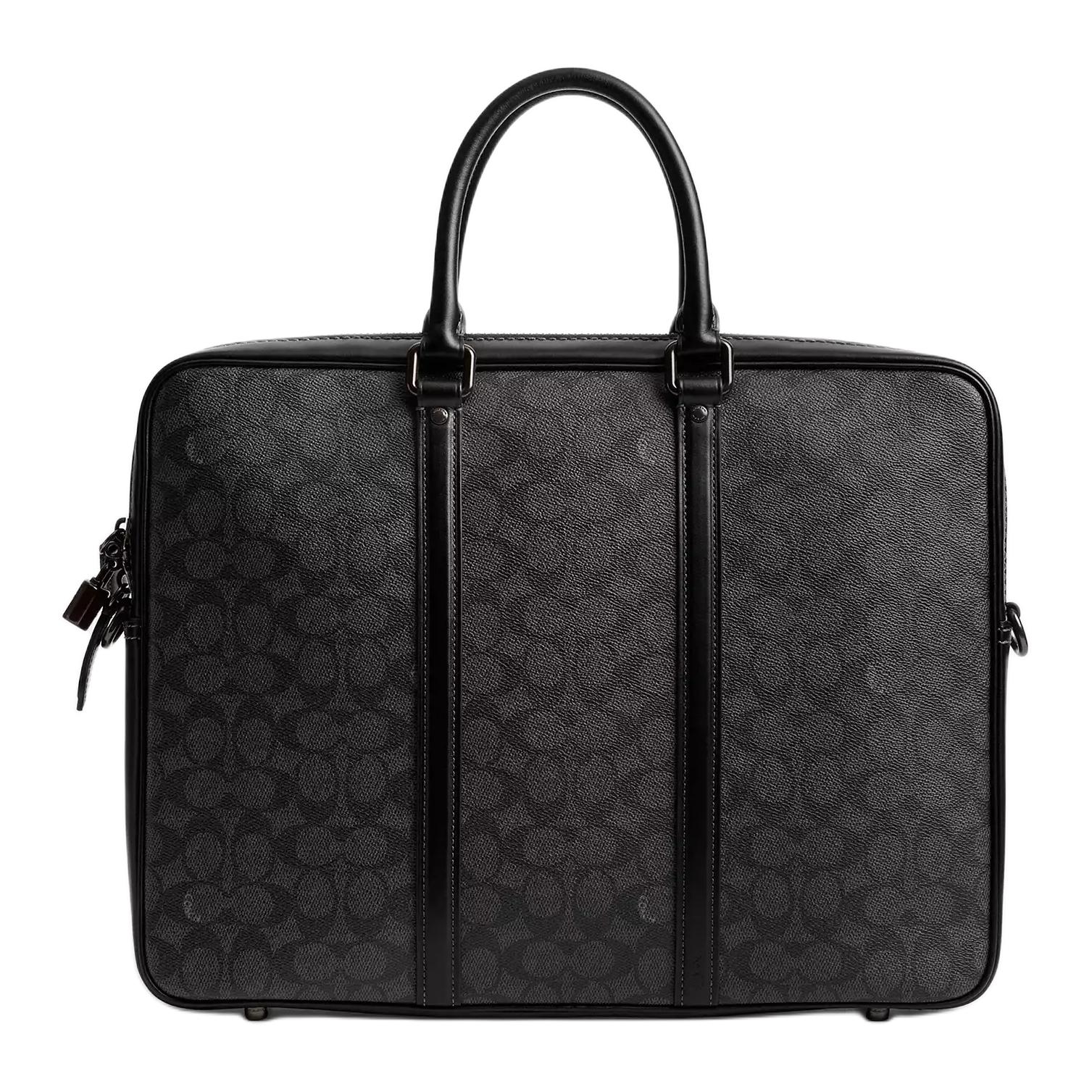 

Покрытая тканью сумка для ноутбука Large Women's Charcoal COACH