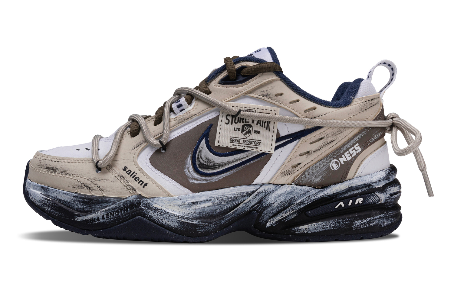 

Nike Air Monarch 4 Coffee Mocha низкие массивные кроссовки мужские brown