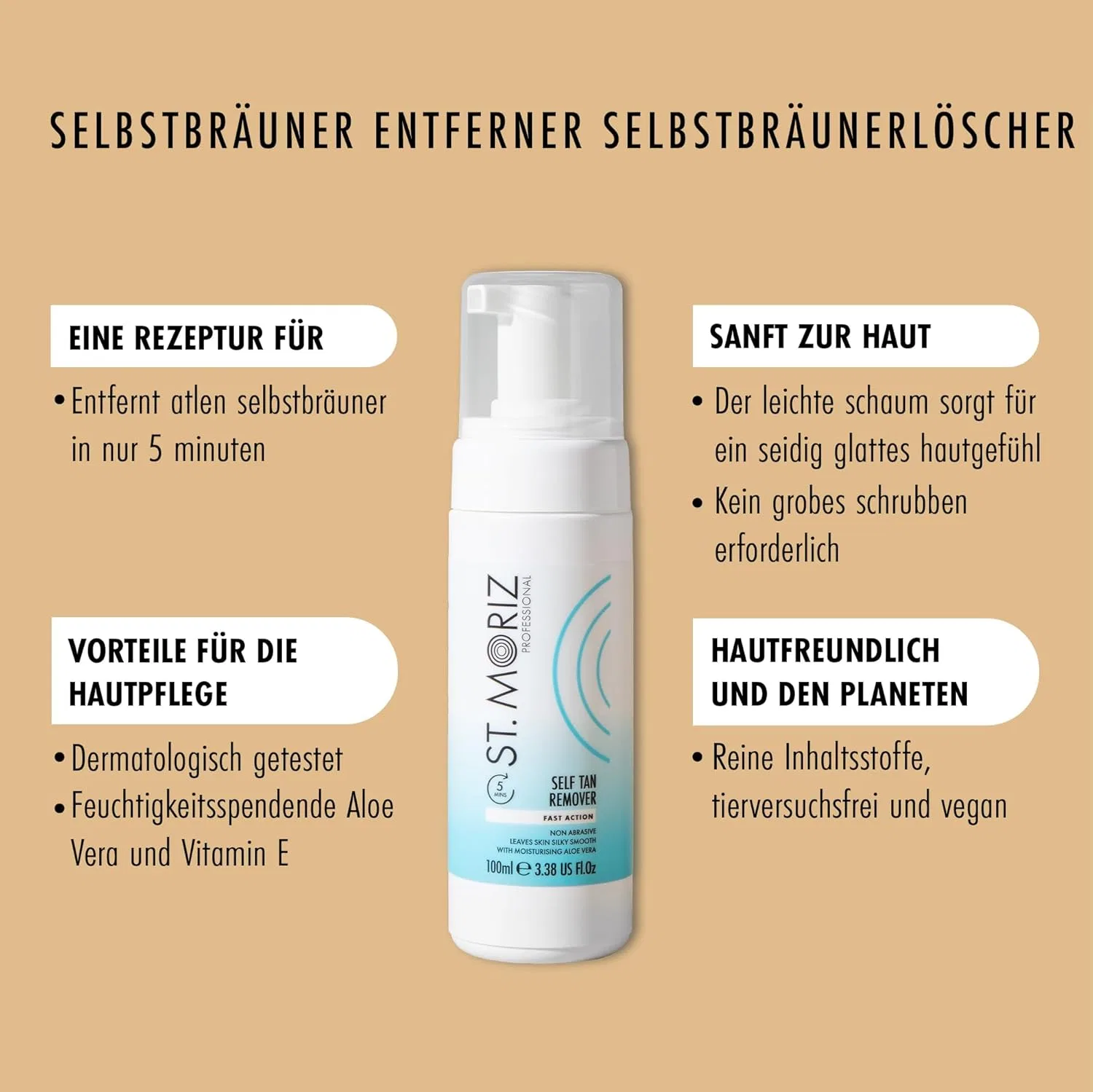Пена для удаления автозагара «Professional Self-Tan Remover Foam» от ST. MORIZ St. Moriz — фото 2
