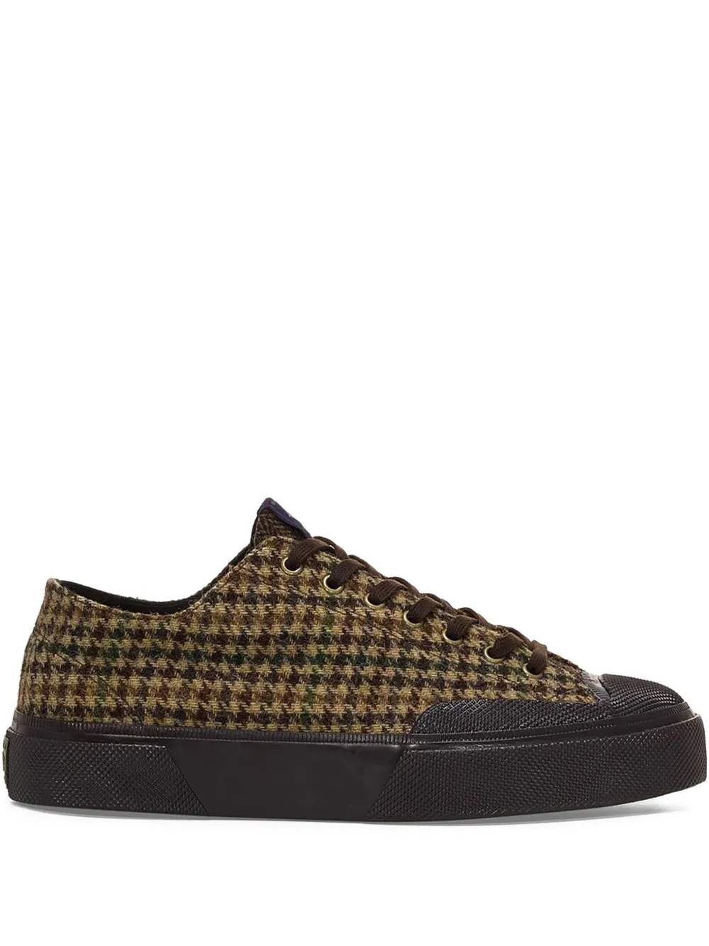 

Кроссовки из шерсти с узором "гусиная лапка" 2432 Superga, коричневый