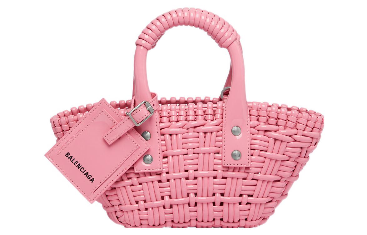 

Balenciaga Сумка-корзинка из полиуретана, портативная сумка через плечо, женская сумка через плечо розовая