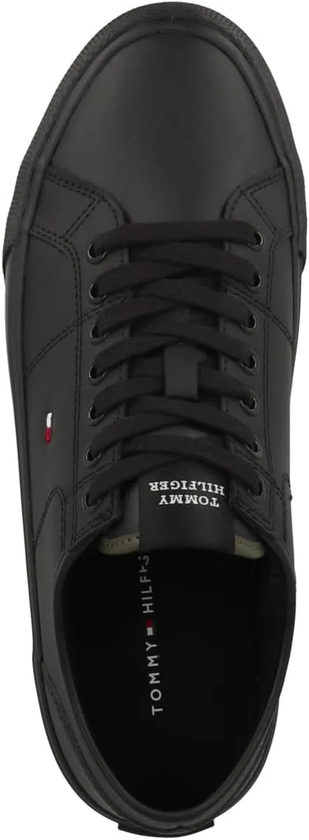 Мужские вулканизированные кроссовки Tommy Hilfiger Core Vulc Cleated LTH, Black Triple Black — фото 3