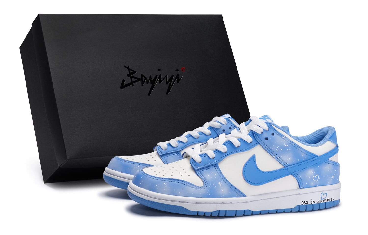 

Кроссовки Nike Dunk Skateboarding Shoes Women's Low-top Custard, синий
