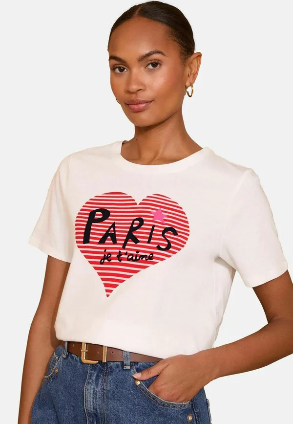 

Футболка стандартного кроя с принтом-слоганом Love & Roses, Ivory Pairs Heart, Розовый, Футболка стандартного кроя с принтом-слоганом Love & Roses, Ivory Pairs Heart