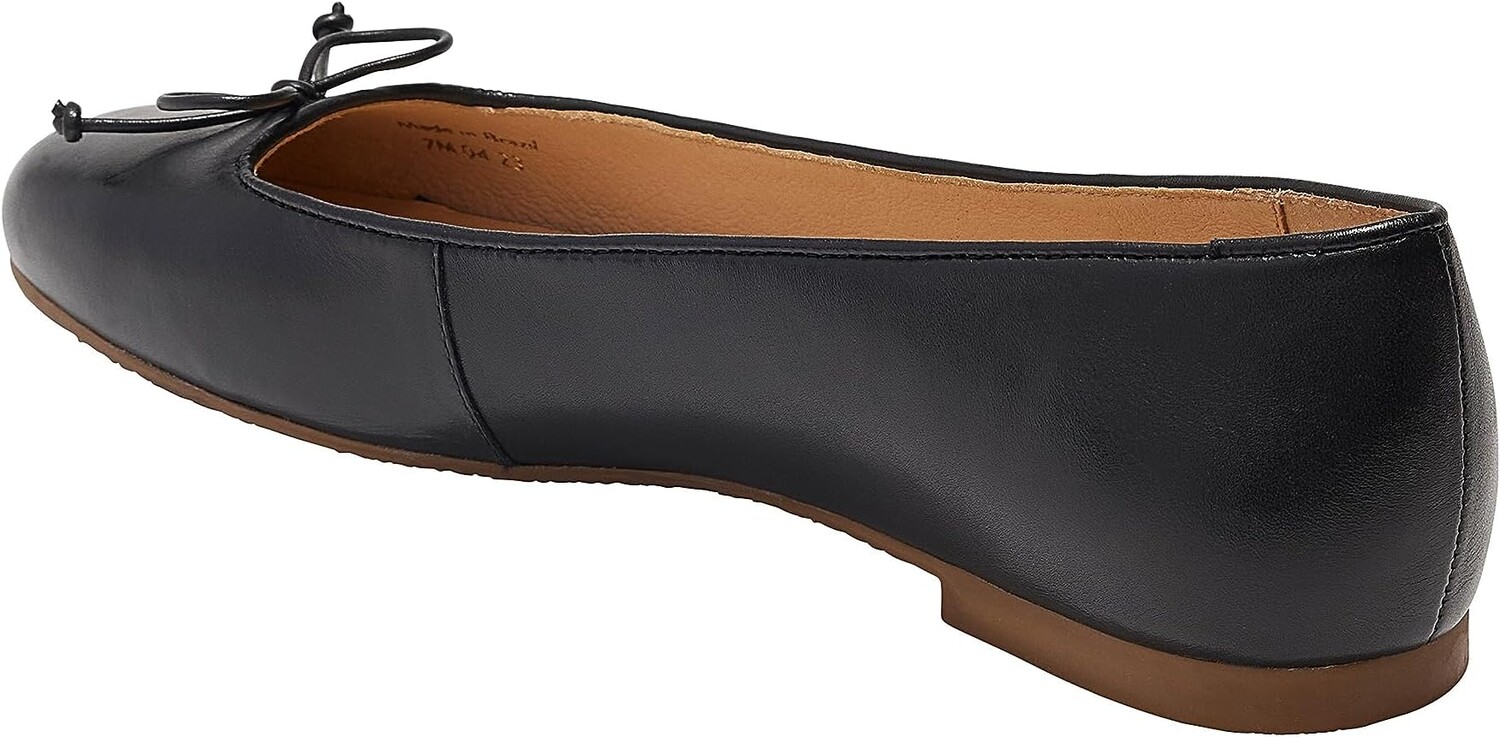 Туфли на плоской подошве Jack Rogers Kenlyn Ballet Leather, черный — фото 4
