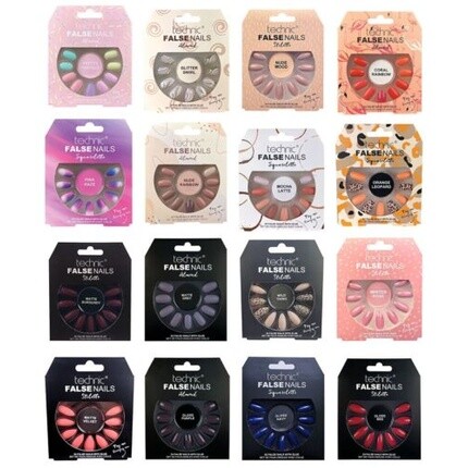 

TECHNIC Накладные ногти с клеем для накладных ногтей Короткие Длинные Матовые Блестящие