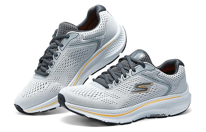 Кроссовки Skechers Lifestyle Shoes Men Low-top Gray/White, серый/белый — фото 3