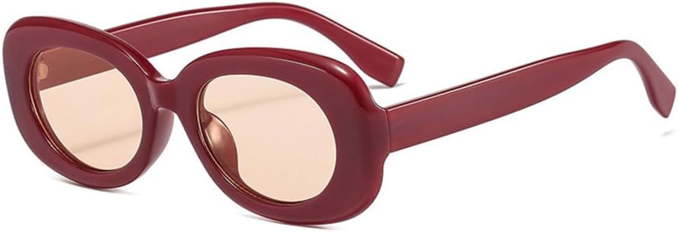 

Ретро овальные женские солнцезащитные очки, модные зелено-оранжевые очки с защитой от УФ-излучения UV400, трендовые мужские солнцезащитные очки с градиентным переходом цвета, L18855 generic, Red Champagne