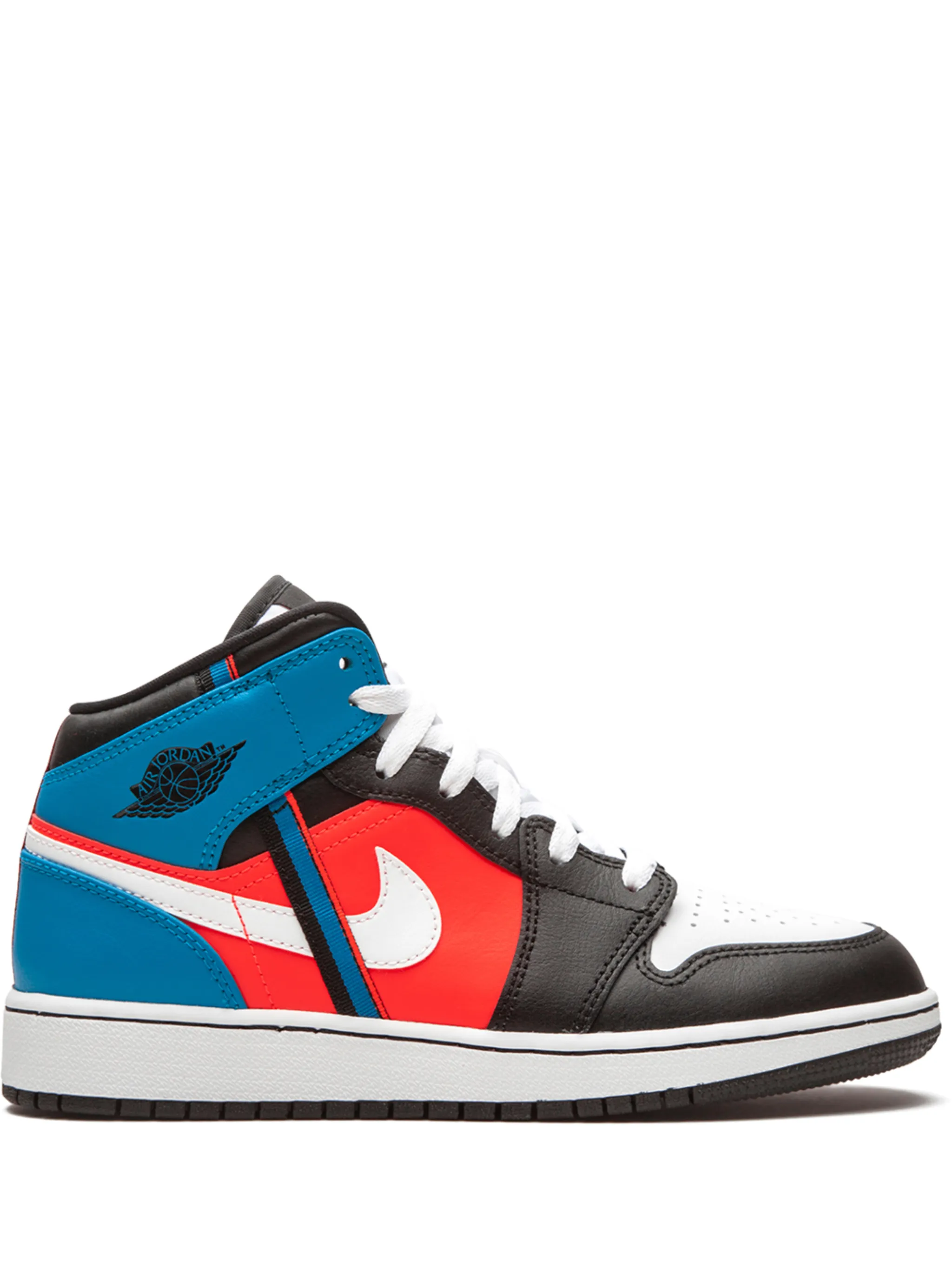 

Кроссовки Air Jordan 1 Mid Game Time GS Jordan Kids, белый