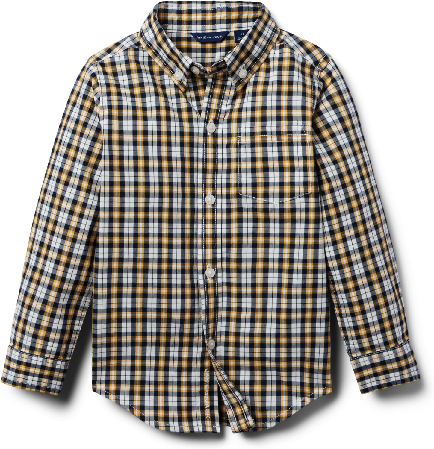 

Топ Janie and Jack Plaid Button-Down Top, Multicolor