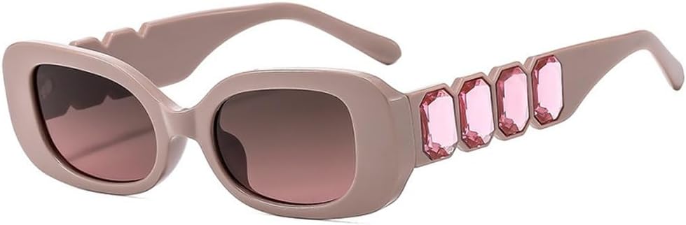 

Овальные солнцезащитные очки для женщин и мужчин, градиентные линзы, оправа с бриллиантовой отделкой, винтажный повседневный стиль, защита от УФ-излучения UV400, m1410 Generic, M-1411