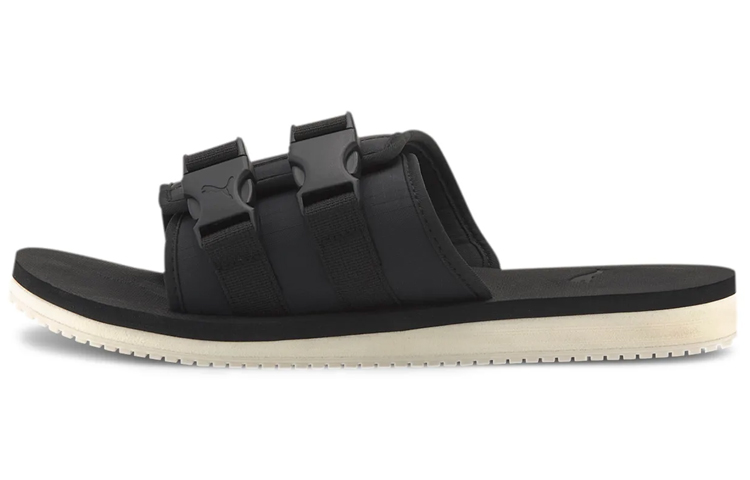 Шлепанцы и сланцы PUMA Wilo Lux Sandal Nylon 'Black Whisper White'