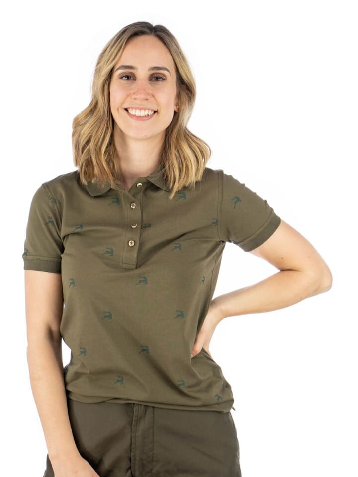 

Поло OS-Trachten Poloshirt Qimira, оливковый
