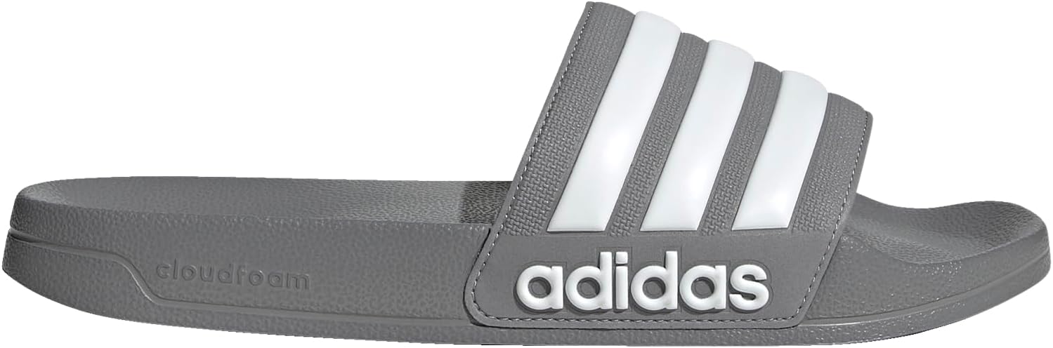 Мужские шлепанцы для душа adidas Adilette, белый/серый