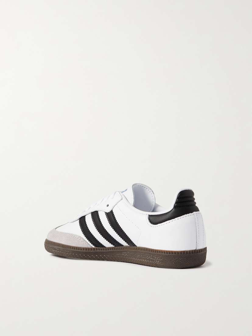 Кроссовки Samba og из кожи и замши Adidas Originals, белый — фото 3
