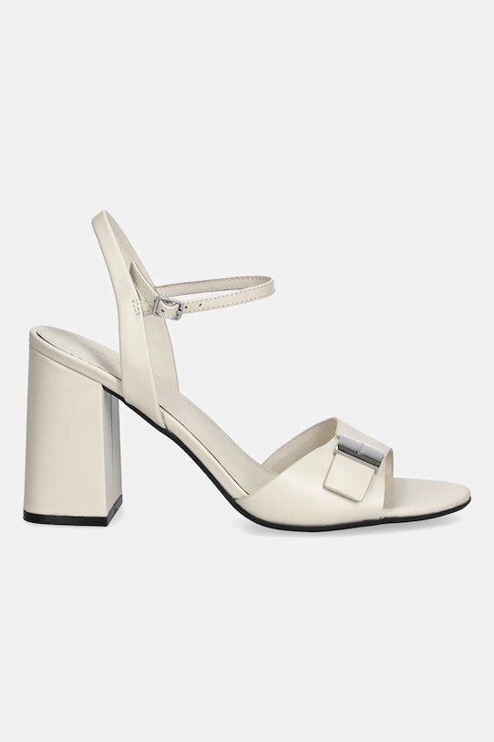 Сандалии из нубука HEEL SANDAL 85 W/CK HW - LTH Calvin Klein, бежевый — фото 2