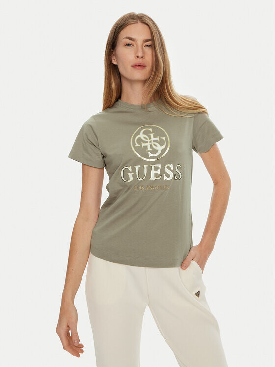 

Футболка стандартного кроя Guess, серый