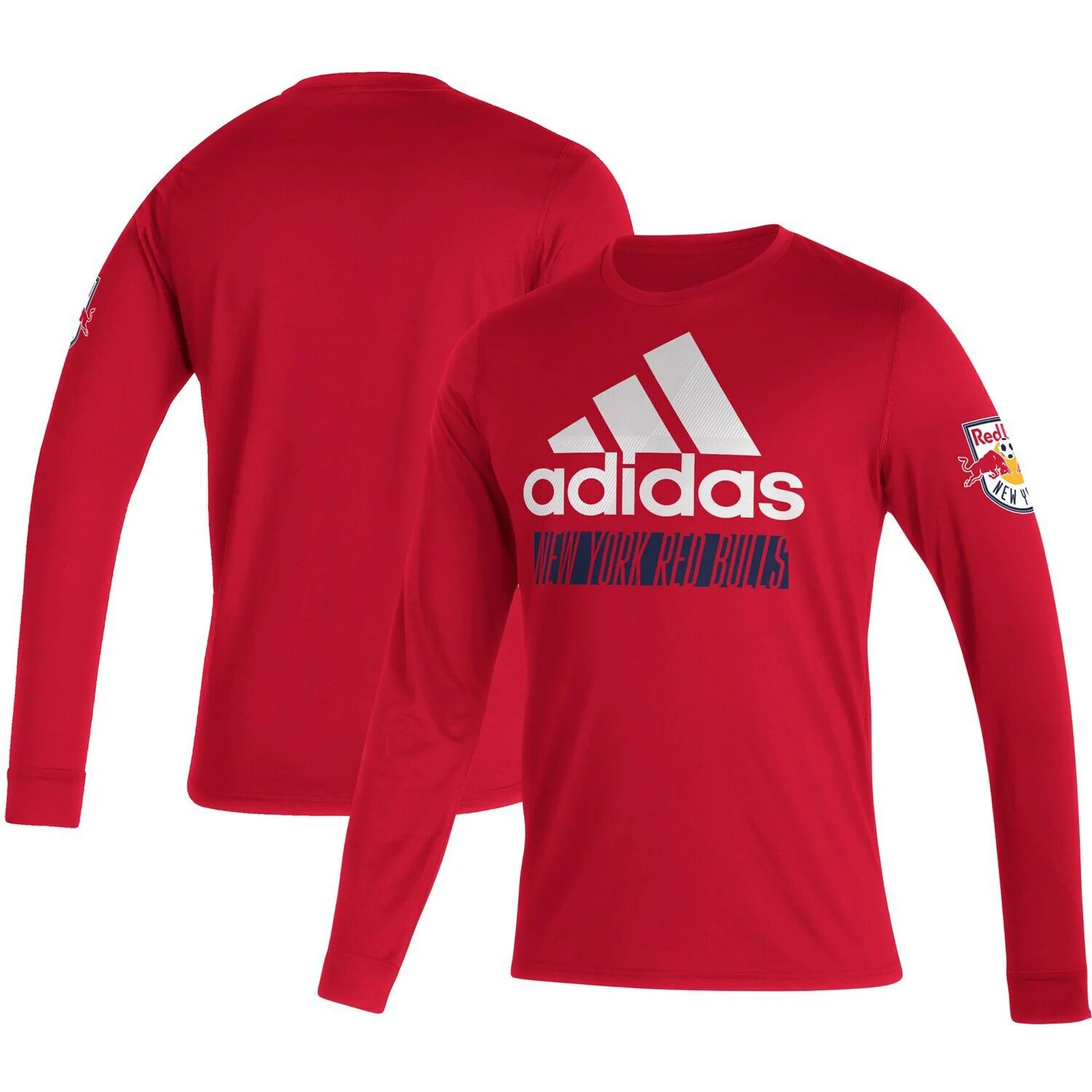 

Мужская красная футболка с длинным рукавом New York Red Bulls AEROREADY adidas, Красный, Мужская красная футболка с длинным рукавом New York Red Bulls AEROREADY adidas