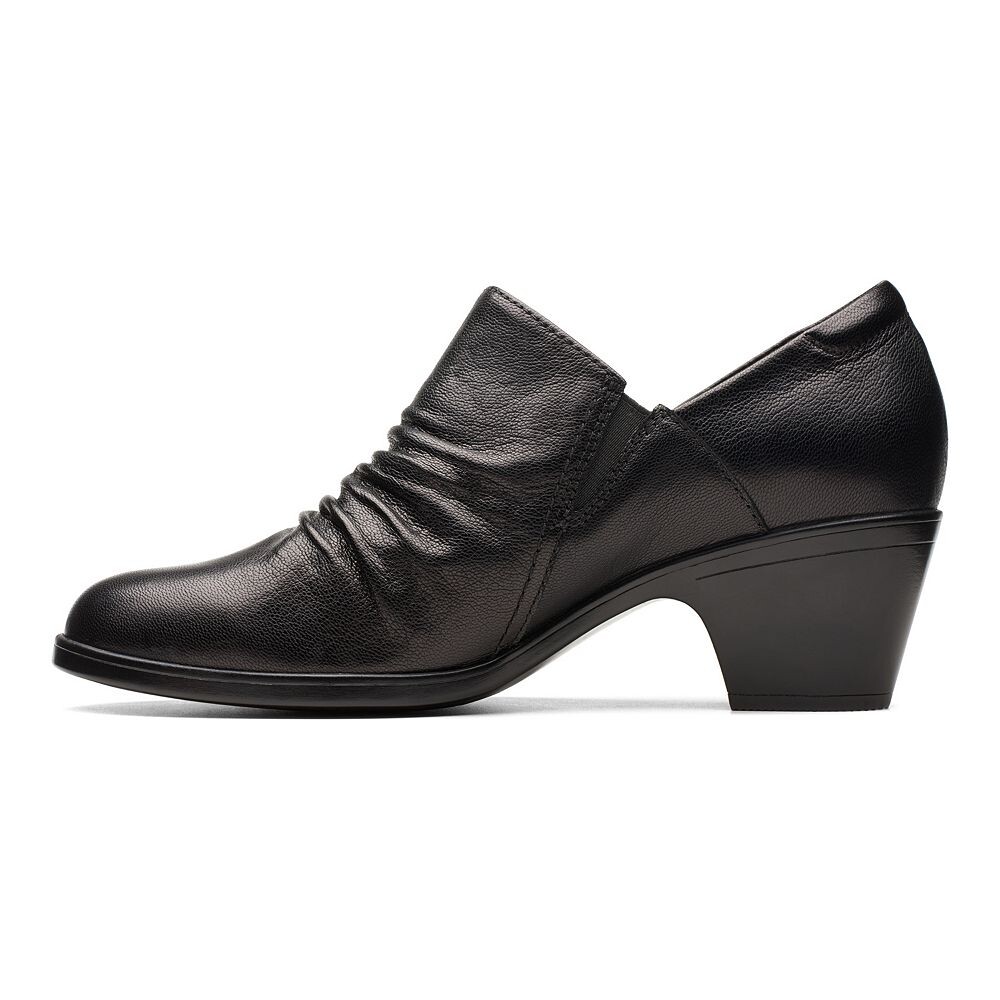 Женские ботильоны Clarks Emily 2 Cove из кожи, черный — фото 3