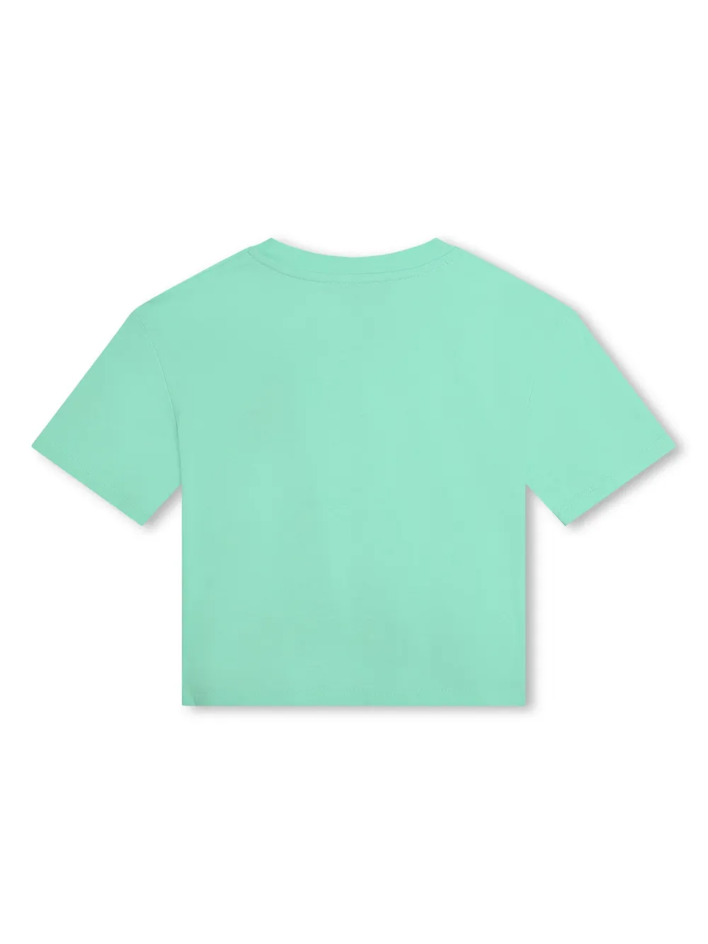 Футболка из органического хлопка с логотипом Dkny Kids, зеленый — фото 2