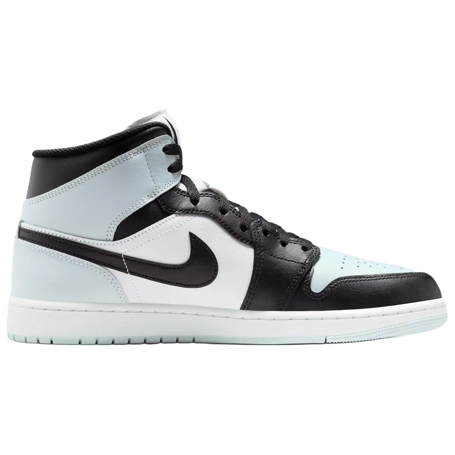 Jordan Кроссовки Air 1 Support Lightweight Mid top Vintage для мужчин, черно-бело-синие — фото 3