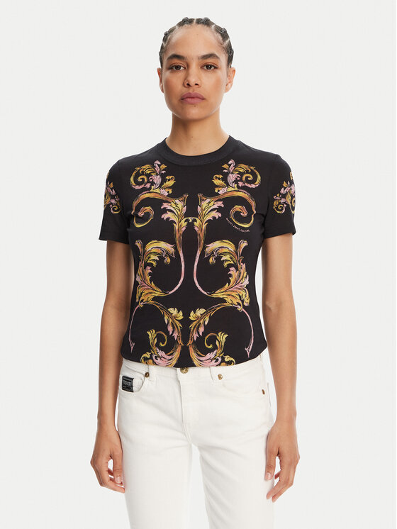 

Облегающая футболка 78HAH6P8 Versace Jeans Couture, черный