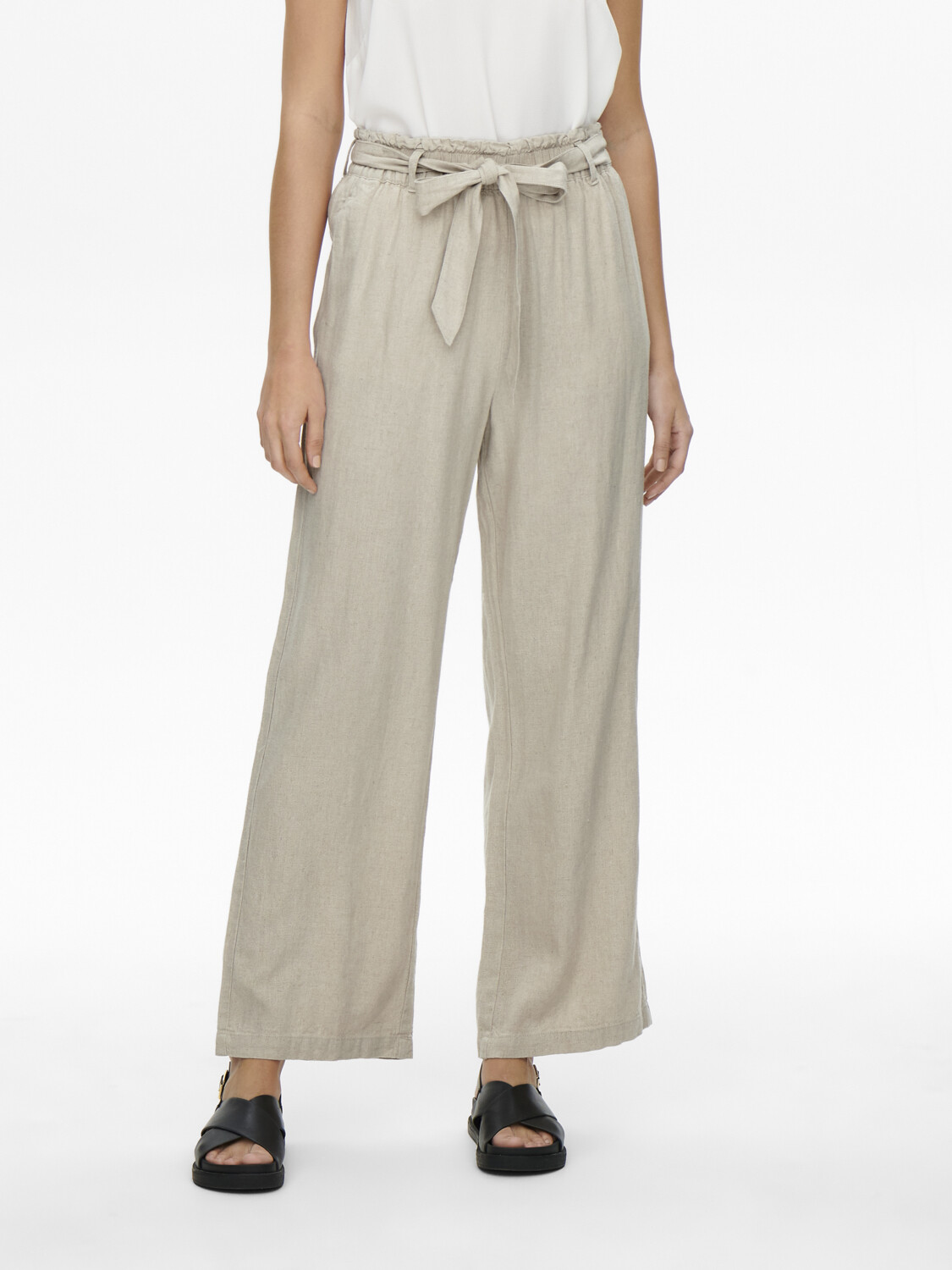 

Брюки JACQUELINE de YONG Elegante High Waist Stoffhose Paperback Marlene Pants JDYTANJA, бежевый