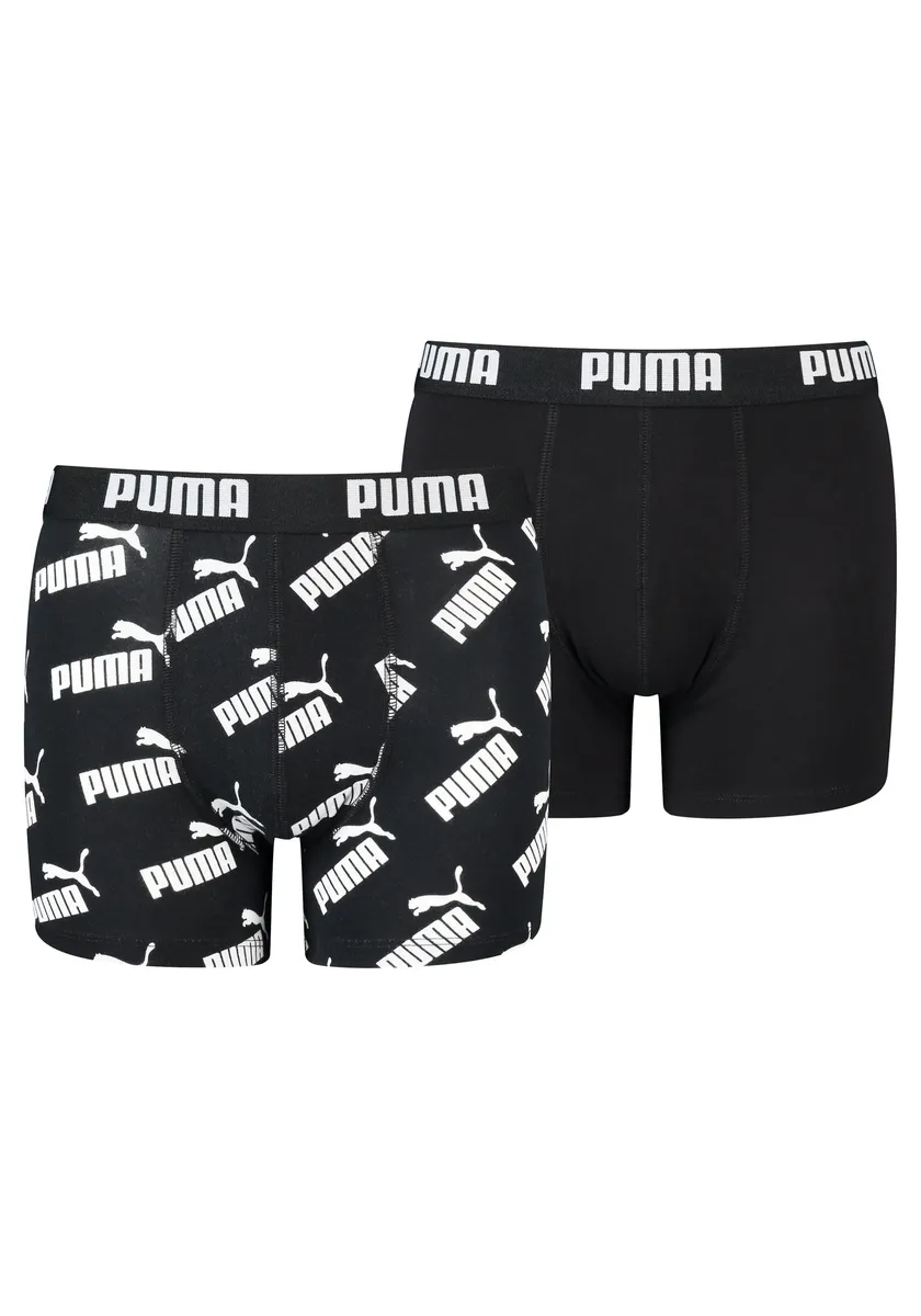 Боксеры PUMA (2 шт.), с широким поясом с логотипом, цвет Schwarz, Bedruckt — фото 2