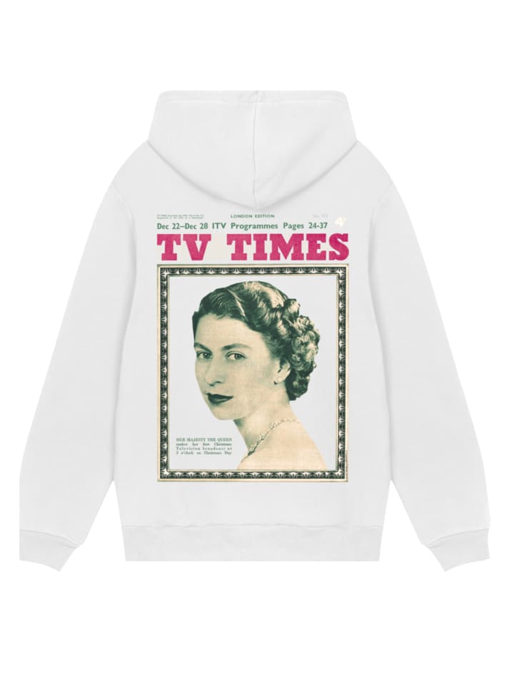 

F4NT4STIC Худи TV Times, обложка журнала Queen Elizabeth II за 1957 год, кремового цвета