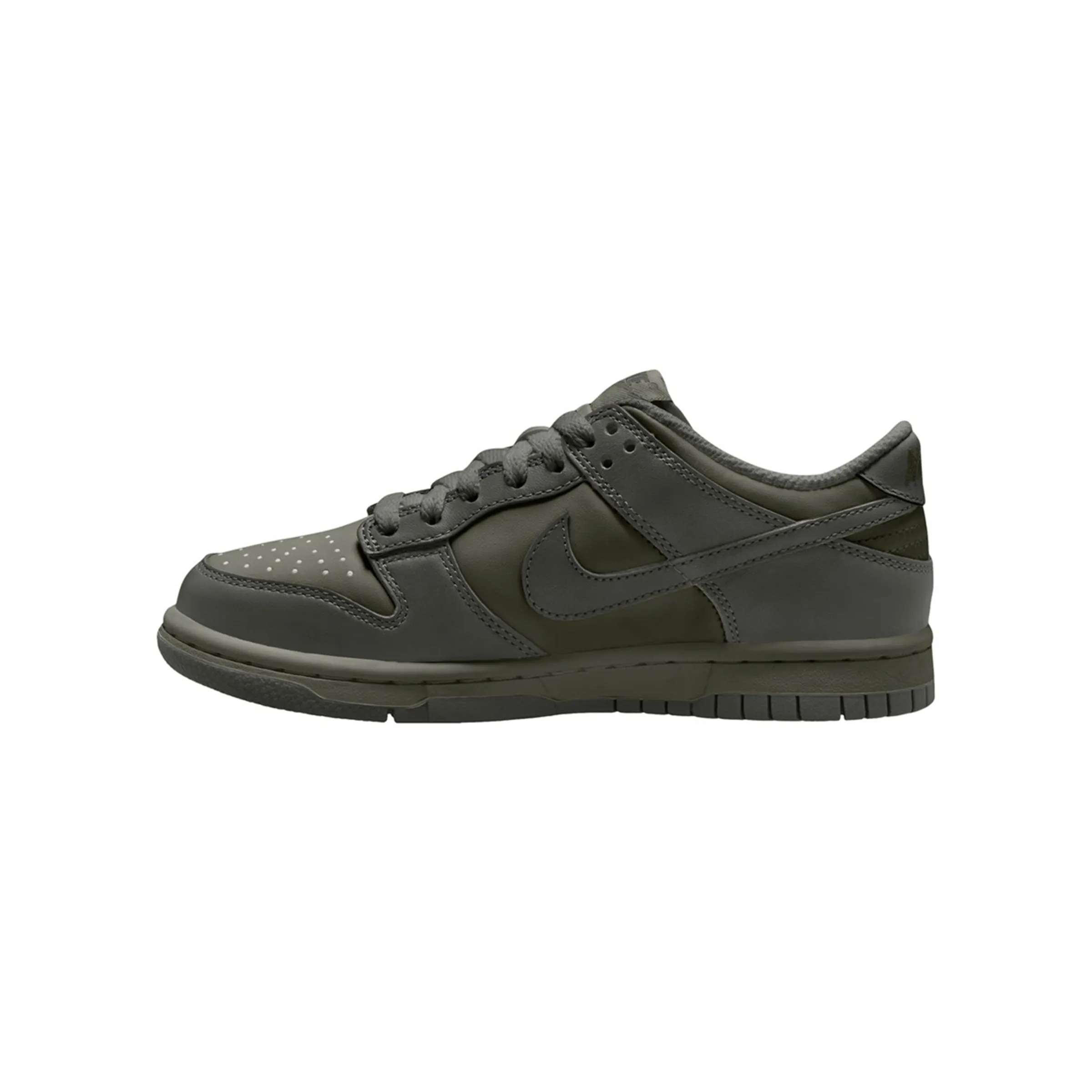 Детские повседневные кроссовки NIKE DUNK LOW (GS) Nike, зеленый — фото 4